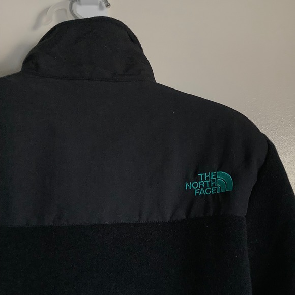 NWT The North Face Women's Denali Fleece Jacket Black Turquoise Zip Size Medium - Picture 14 of 16